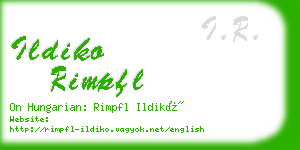 ildiko rimpfl business card